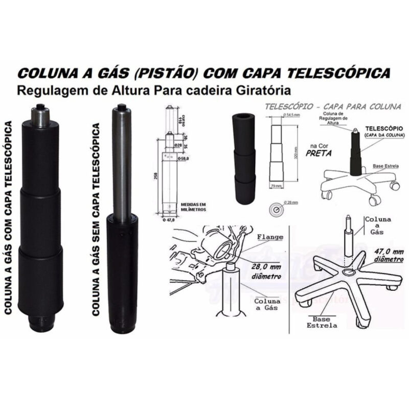 Cadeira Presidente PLUS BACK SYSTEM Baixa Costurada c/ Braços Reguláveis – Corino Preto 32974 Magazine Office 7