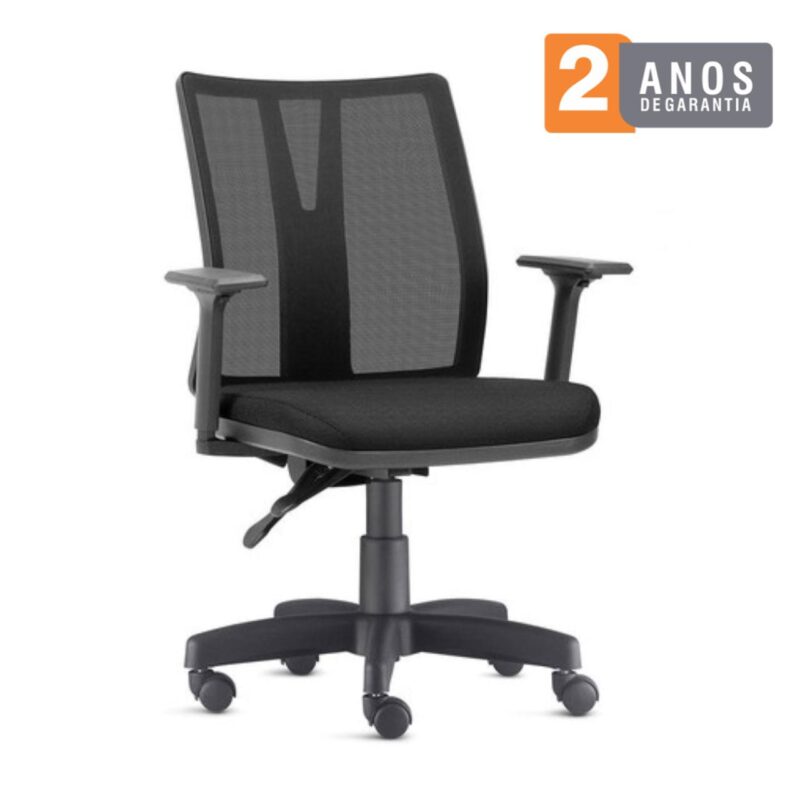 Cadeira De Escritório ADDIT EXECUTIVA Tela – Cor Preta 33000 Magazine Office 5