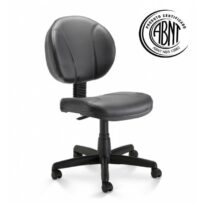 Cadeira Executiva PLUS COSTURADA s/ Braços – CORINO – COR PRETO 32979 Magazine Office