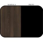 Aparador de Madeira 1,20×0,80×0,35cm – MARSALA/PRETO – 21437 Magazine Office 9