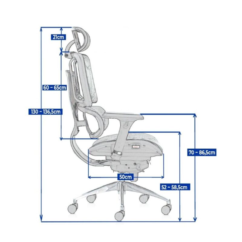 Cadeira Presidente Tela MK – 4011 – COR PRETO 30038 Magazine Office 6