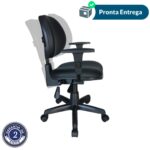 Cadeira Executiva Back System Lisa c/ Braços reguláveis – Cor Preta 31006 Magazine Office 10