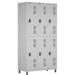 Roupeiro LOCKER de Aço c/ 06 PORTAS GRANDES – 1,90×0,96×0,40m – CZ/CZ – W3 – 11014 Magazine Office 5