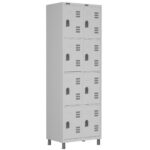 Roupeiro LOCKER de Aço c/ 08 Portas PEQUENAS – 1,90×0,64×0,40m – CZ/CZ – W3 – 11017 Magazine Office 5