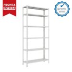 Estante de Aço com 06 Bandejas 30 cm (24/18) – 1,98×0,92×0,30m – Cinza – W3 – 16007 Magazine Office 10