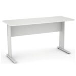 Mesa Escritório 1,20×0,60m – S/ Gavetas CINZA/CINZA – 43083 Magazine Office 4