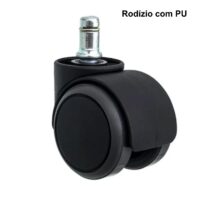 Rodízios para Cadeira com “PU” – Preto – 87705 Magazine Office