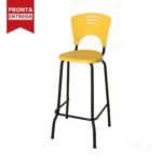 Banqueta Fixa Alta Piacere – Cor Amarelo – 34105 Magazine Office 8