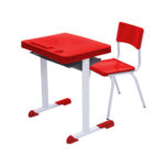 Kit Escolar Individual – (Mesa e Cadeira) – INFANTIL 03 a 06 Anos COR VERMELHO – 41090 Magazine Office 7