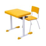 Kit Escolar Individual – (Mesa e Cadeira) – INFANTIL 03 a 06 Anos COR AMARELO – 41087 Magazine Office 7