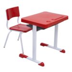 Kit Escolar Individual – (Mesa e Cadeira) – INFANTIL 03 a 06 Anos COR VERMELHO – 41090 Magazine Office 10