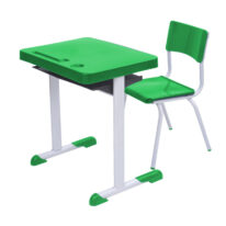 Kit Escolar Individual VERDE – (Mesa e Cadeira) – JUVENIL 06 a 09 Anos COR VERDE – 41084 Magazine Office