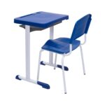 Kit Escolar Individual AZUL – (Mesa e Cadeira) – ADULTO – – COR AZUL – 40081 Magazine Office 10