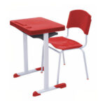 Kit Escolar Individual VERMELHO – (Mesa e Cadeira) – ADULTO – – COR VERMELHO – 40082 Magazine Office 6