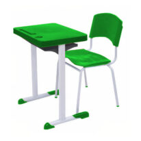 Kit Escolar Individual VERDE – (Mesa e Cadeira) – ADULTO – – COR VERDE – 40084 Magazine Office