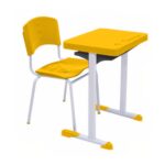 Kit Escolar Individual AMARELO – (Mesa e Cadeira) – ADULTO – – COR AMARELO – 40083 Magazine Office 8