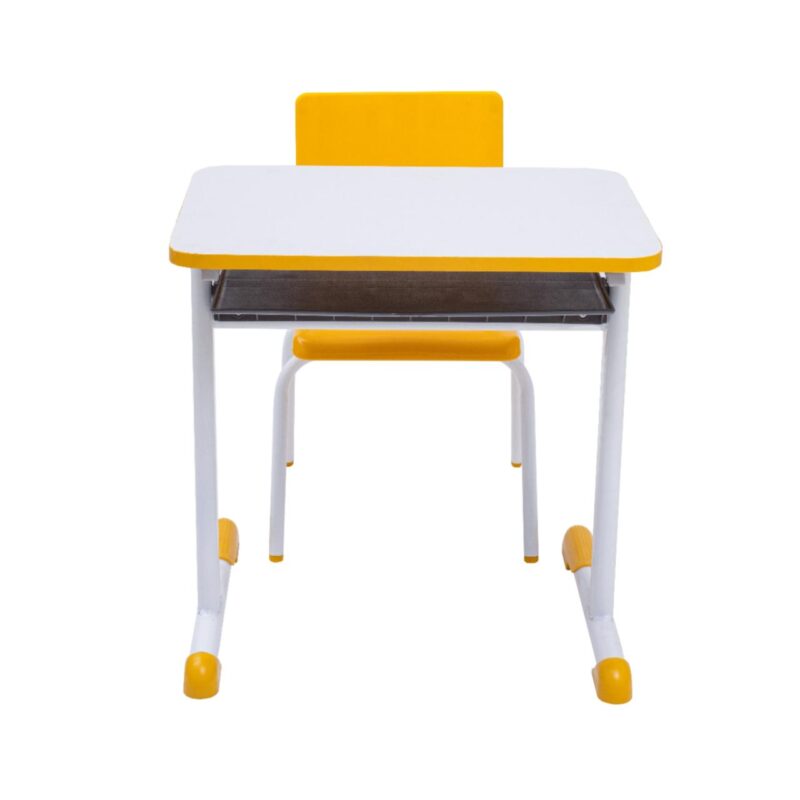 Kit Escolar Individual AMARELO – (Mesa e Cadeira) – INFANTIL – MDF – COR AMARELO – 40088 Magazine Office 4