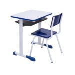 Kit Escolar Individual AZUL – (Mesa e Cadeira) – INFANTIL – MADEIRA – COR AZUL – 40085 Magazine Office 7