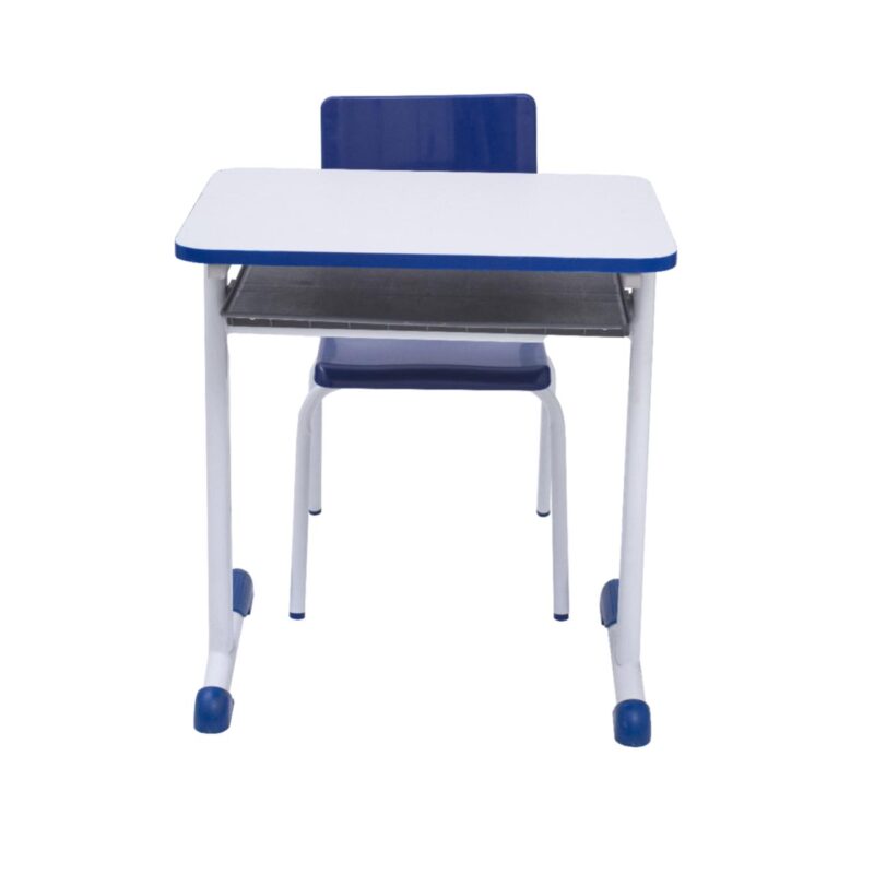 Kit Escolar Individual AZUL – (Mesa e Cadeira) – INFANTIL – MADEIRA – COR AZUL – 40085 Magazine Office 4