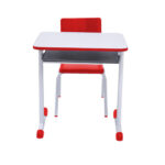 Kit Escolar Individual VERMELHO – (Mesa e Cadeira) – JUVENIL – MADEIRA – COR VERMELHO – 40092 Magazine Office 8