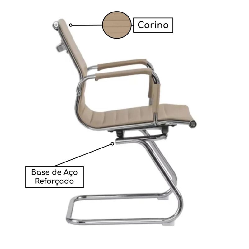 Cadeira Presidente Charles Eames Esteirinha FIXA 32898 Magazine Office 4