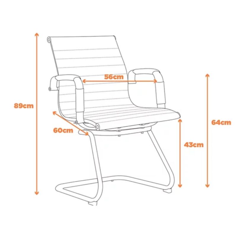 Cadeira Presidente Charles Eames Esteirinha FIXA 32898 Magazine Office 5