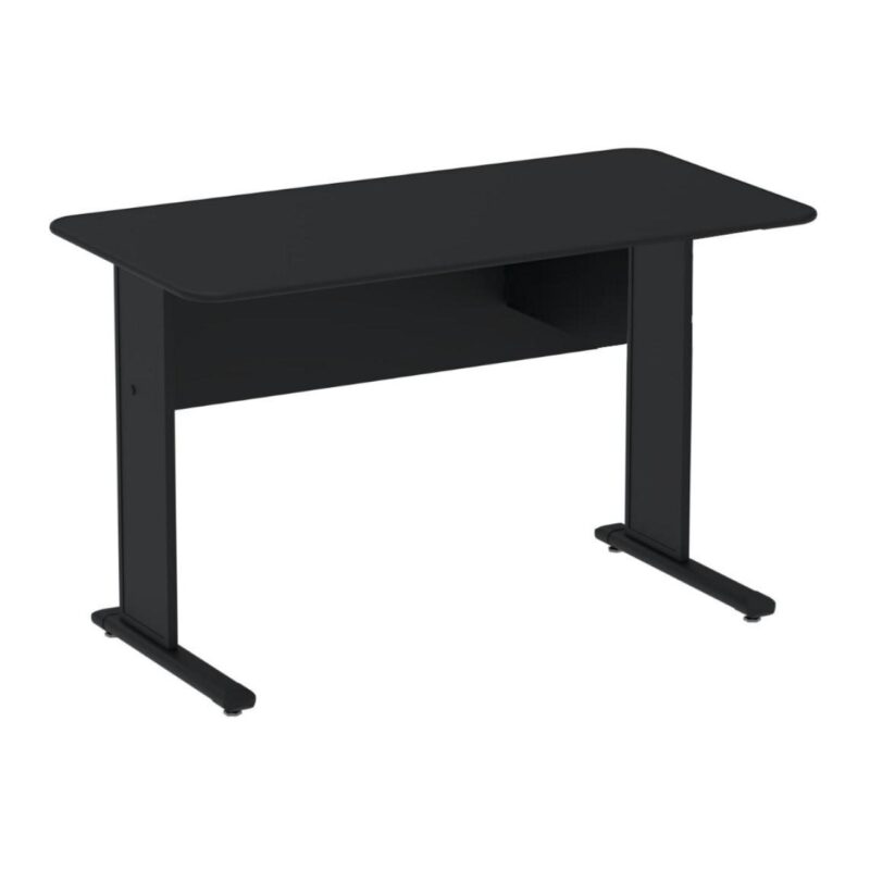 Mesa Escritório 1,50×0,60m s/ Gavetas – Cor Preto 44092 Magazine Office 2