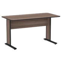 Mesa Escritório 1,50×0,60m s/ gavetas – Cor Walnut 44097 Magazine Office