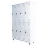 Armário Roupeiro de Aço c/ 08 Portas GRANDES – 1,95×1,22×0,40m – SA – CZ/CZ – 14003 Magazine Office 10