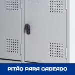 Armário Roupeiro de Aço c/ 12 Portas PEQUENAS – 1,95×0,92×0,40m – SA – CZ/CZ – 14001 Magazine Office 11