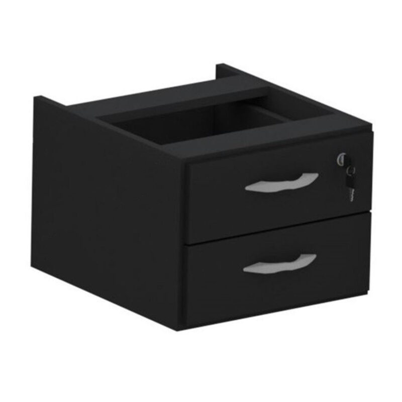 Mesa Escritório 1,50×0,60m c/ Gavetas – Cor Preto – 44093 Magazine Office 6