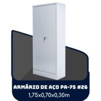 Armário de Aço PA 75 #26 – 1,75×0,70×0,30m – SA – 13119 Magazine Office