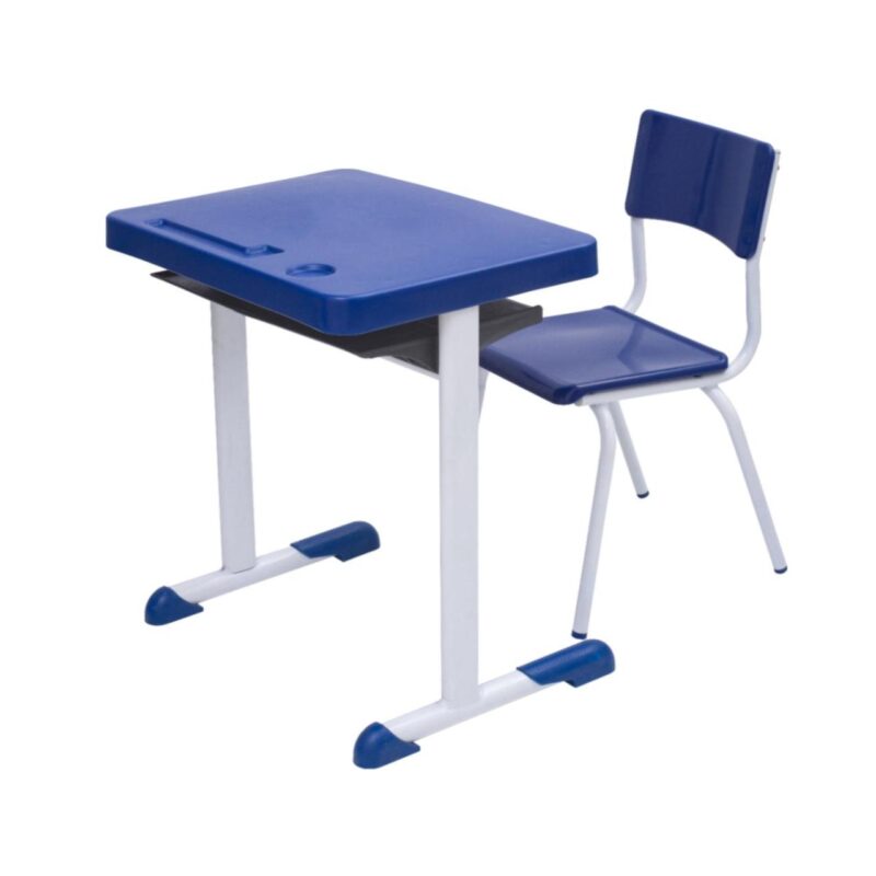 Kit Escolar Individual AZUL – (Mesa e Cadeira) – INFANTIL 03 a 06 Anos 41089 Magazine Office 2