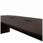 Mesa de Reunião Diretoria ABAULADA – 3,20×1,20m MARSALA/PRETO – 21017 Magazine Office 7