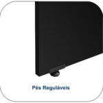 Mesa Escritório PÉ PAINEL – 1,35×0,60m – S/ Gavetas – MARSALA/PRETO – 25420 Magazine Office 8