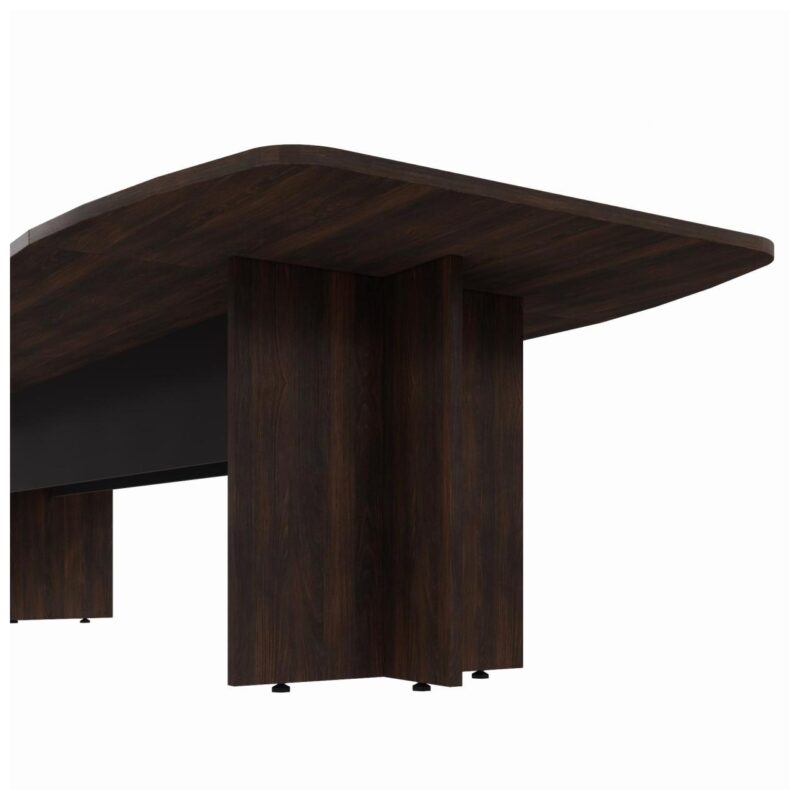 Mesa de Reunião Diretoria ABAULADA – 2,80×1,20m MARSALA/PRETO – 21016 Magazine Office 4