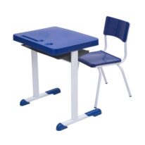 Kit Escolar Individual AZUL – (Mesa e Cadeira) – JUVENIL 06 a 09 Anos 40999 Magazine Office