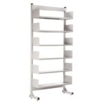 Estante Biblioteca de PAREDE com 06 Bandejas – 1,98×0,92×0,30m – NOBRE – 11108 Magazine Office 9