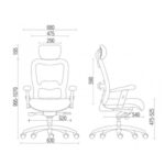 Poltrona Presidente TELA – MK-4002 – New Ergon – Cor Preta – 30014 Magazine Office 10