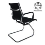 Cadeira Interlocutor Esteirinha CHARLES EAMES OR-3301 – Cor Preta 30401 Magazine Office 9