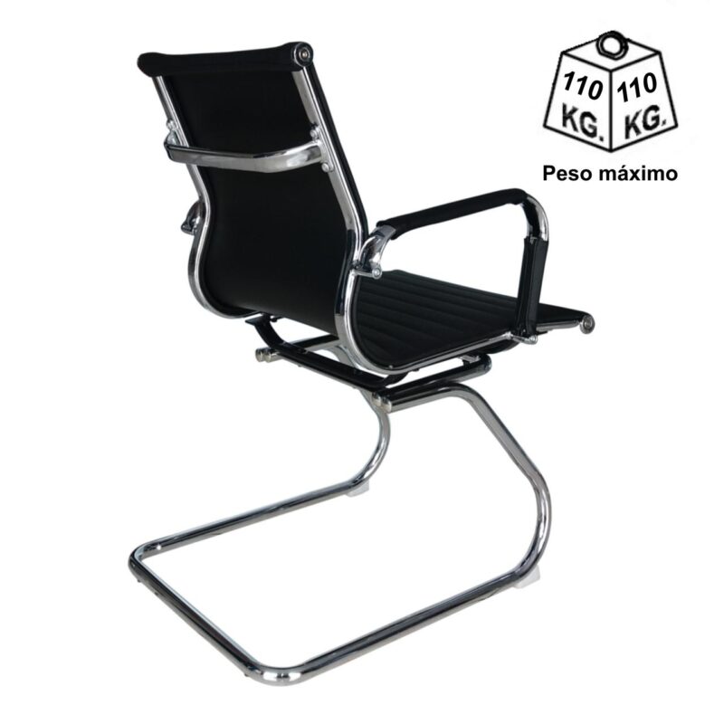 Cadeira Interlocutor Esteirinha CHARLES EAMES OR-3301 – Cor Preta 30401 Magazine Office 4