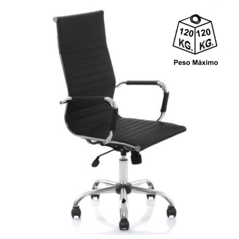 Cadeira Presidente Charles Eames Esteirinha – COR PRETA – 32997 Magazine Office 4