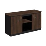 Armário Baixo Credenza – 1,35×0,72X0,45m MARSALA / PRETO – 51010 Magazine Office 6