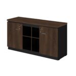 Armário Baixo GOLD Credenza – 1,60×0,72×0,45m MARSALA/PRETO – 23501 Magazine Office 8