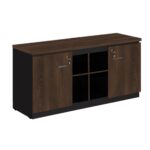 Armário Baixo GOLD Credenza – 1,60×0,72×0,45m MARSALA/PRETO – 23501 Magazine Office 6