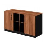 Armário Baixo GOLD Credenza ESPECIAL – 1,60×0,72×0,45m NOGALSEVILHA / PRETO – 23502 Magazine Office 7