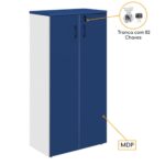 Armário Alto Fechado com 02 Portas – 1,59X0,80X0,42m – PMD – AZUL/CZ – 44102 Magazine Office 7