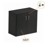 Armário Baixo com 02 Portas – 0,80×0,42×0,75m – PMD – Cor Preto – 44105 Magazine Office 6