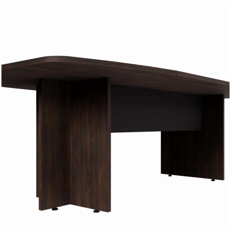 Mesa de Reunião Diretoria ABAULADA – 3,20×1,20m MARSALA/PRETO – 21017 Magazine Office 5