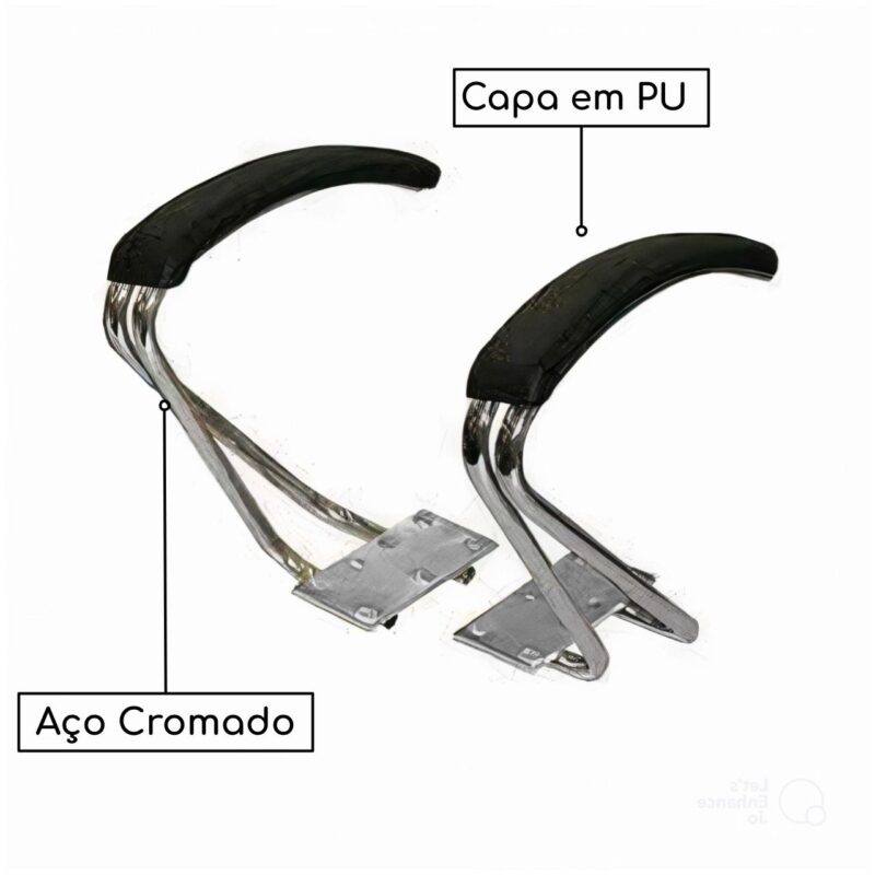 Braço Fixo CROMADO com “PU” OMEGA – PMD Magazine Office 3